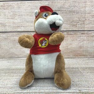 Buc-ees Beaver Plush Toy Stuffed Animal by JAAG [2022] Red‎ Hat & Shirt